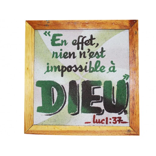 EN EFFET RIEN EST IMPOSSIBLE A DIEU	