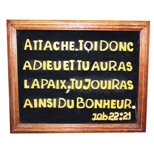 ATTACHE-TOI DONC A DIEU ET TU AURAS LA PAIX;TU JOUIRAS AINSI DU BONHEUR	